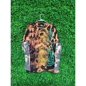 Vintage Acid Wash Bob Marley Long Sleeve T-shirt, Adult Mens L (Fits like XL)